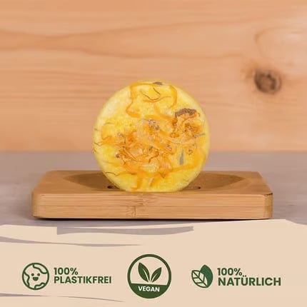 Στερεό σαμπουάν μαλλιών"Vegan Shampoo Bar Chamomile Down & Carry On" - 70g - Image 4