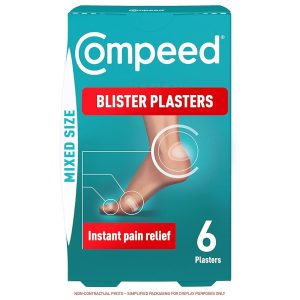 Επιθέματα για φουσκάλες Compeed Mixed Size Blister Plasters Pack of 6